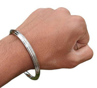 Stainless Steel Kara Sikh Bangle Singh Kaur Kada Lines Punjabi Bracelet Y10 New