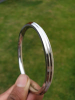 Stainless Steel Kara Sikh Bangle Singh Kaur Kada Lines Punjabi Bracelet Y10 New