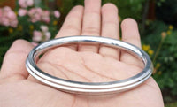 Stainless Steel Kara Sikh Bangle Singh Kaur Kada Lines Punjabi Bracelet Y10 New