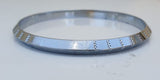 Silver Plated Kara Laser Engraved Khanda kada Sikh Singh Kaur Khalsa Bangle R10