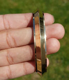 Brass Edge Kara Sikh Singh Kaur Khalsa Gold Look Bangle Collar Kada Bracelet Z11