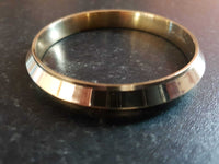 Brass Edge Kara Sikh Singh Kaur Khalsa Gold Look Bangle Collar Kada Bracelet Z11