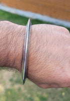 Sikh kara chakri stainless steel singh kaur lines design punjabi kada bangle e17