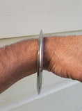 Sikh kara chakri stainless steel singh kaur lines design punjabi kada bangle e17