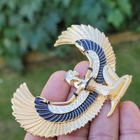 Egypt fairy angel brooch vintage look gold plated suit royal broach pin k23 new