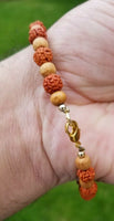 Rudrakhsa tulsi rudra beads evil eye protection talisman hindu luck bracelet cca