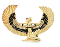 Egypt fairy angel brooch vintage look gold plated suit royal broach pin k23 new