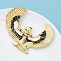 Egypt fairy angel brooch vintage look gold plated suit royal broach pin k23 new