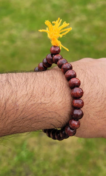 Wooden yogic beads meditation praying beads talisman sikh simarna bracelet ff10