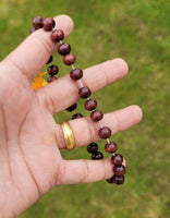 Wooden yogic beads meditation praying beads talisman sikh simarna bracelet ff10