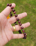 Wooden yogic beads meditation praying beads talisman sikh simarna bracelet ff10