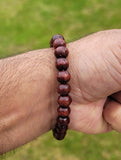 Wooden yogic beads meditation praying beads talisman sikh simarna bracelet ff10