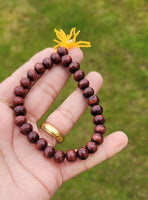 Wooden yogic beads meditation praying beads talisman sikh simarna bracelet ff10