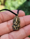 Ganesh Pendant Hindu Power Silver Gold Plated Evil Eye Protection Shield K51 New