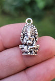 Ganesh Pendant Hindu Power Silver Gold Plated Evil Eye Protection Shield K51 New