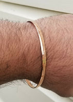 100% pure copper punjabi hindu sikh singh smooth healing kara thin bangle q7