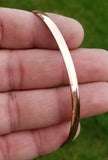 100% pure copper punjabi hindu sikh singh smooth healing kara thin bangle q7