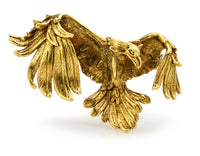 Flying eagle gold or silver plated celebrity brooch designer broach pin k18 new