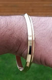 Sikh brass kara collar edge gold look singh kaur bangle khalsa kada bracelet cc5