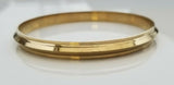 Sikh brass kara collar edge gold look singh kaur bangle khalsa kada bracelet cc5