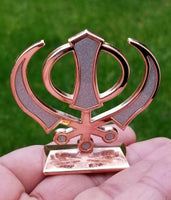 Sikh punjabi rose gold singh kaur khanda khalsa car dashboard desktop stand uu1