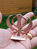 Sikh punjabi rose gold singh kaur khanda khalsa car dashboard desktop stand uu1