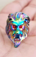 Punjabi Lion Ring Rainbow Colour Steel Sharukh Khan Movie Jawan Evil Eye Shield