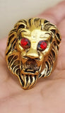 Punjabi Sikh Lion Brass Ring Golden Movie Jawan Sharukh Khan Evil Eye Protection