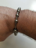 Meditation praying steel black beads hindu budh sikh singh kaur simarana kara j3