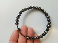 Meditation praying steel black beads hindu budh sikh singh kaur simarana kara j3