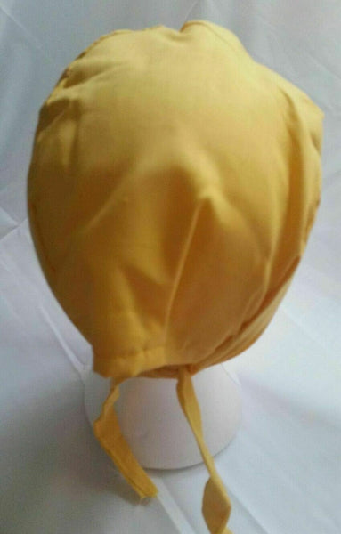 Sikh punjabi yellow kids infants baby patka pathka khanda bandana head wrap gear