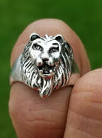 New Jawan Movie Lion Ring Steel Mundi Sharukh Khan Evil Eye Protection mundri BB