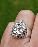 New Jawan Movie Lion Ring Steel Mundi Sharukh Khan Evil Eye Protection mundri BB