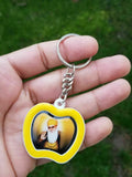 Sikh punjabi golden temple guru nanak singh kaur khalsa key chain key ring nn