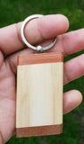 Sikh punjabi word grow a beard singh kaur khalsa wood key chain key ring nn gift