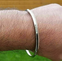 Stainless steel kara bangle sikh one edge kada singh kaur punjabi bracelet r6