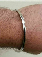 Stainless steel kara bangle sikh one edge kada singh kaur punjabi bracelet r6