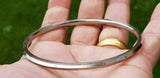 Stainless steel kara bangle sikh one edge kada singh kaur punjabi bracelet r6