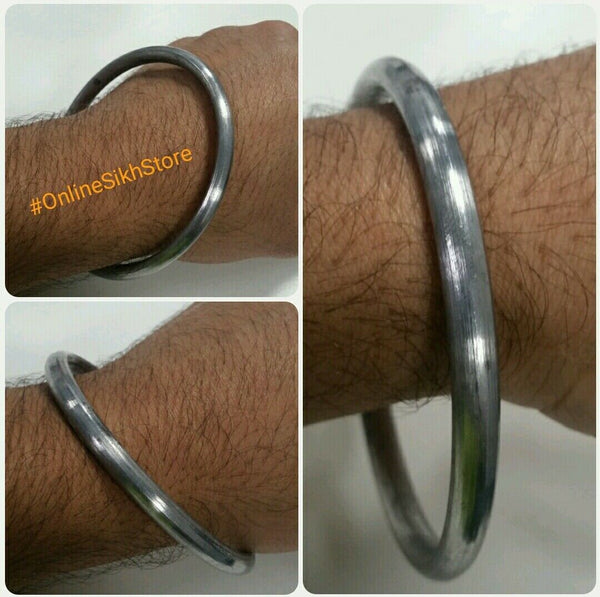 SARBLOH STEEL Pure Iron Round Smooth Sikh Singh Kaur Khalsa Kara Sikh Bangle B8