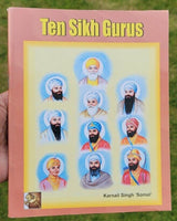 Ten Sikh Gurus Kids Learning Sikhism Singh Kaur Religion Book in English MB New