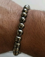 Meditation praying steel black beads hindu budh sikh singh kaur simarana kara j4