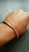 Silver Plated Designed Ridged Sikh Singh Khalsa Kada Bangle Kara Bracelet QD1