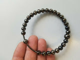 Meditation praying steel black beads hindu budh sikh singh kaur simarana kara j4