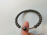 Meditation praying steel black beads hindu budh sikh singh kaur simarana kara j4