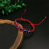 Unisex turkey glass bead evil eye protection talisman charms red bracelet amulet