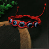 Unisex turkey glass bead evil eye protection talisman charms red bracelet amulet