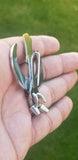 Sarbloh chand tora hand made punjabi sikh singh kaur khanda pin brooch gift bbb2