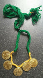 Punjabi Folk Cultural Bhangra Gidha Sat Kartar Taweets Green thread necklace C1