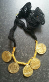 Punjabi Folk Cultural Bhangra Gidha Sat Kartar Taweets Black thread necklace C4