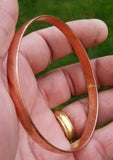 Stunning 100% pure copper punjabi hindu sikh singh khalsa smooth healing kara q6